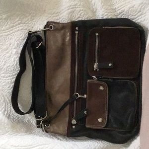 Fossil Leather Messenger Bag